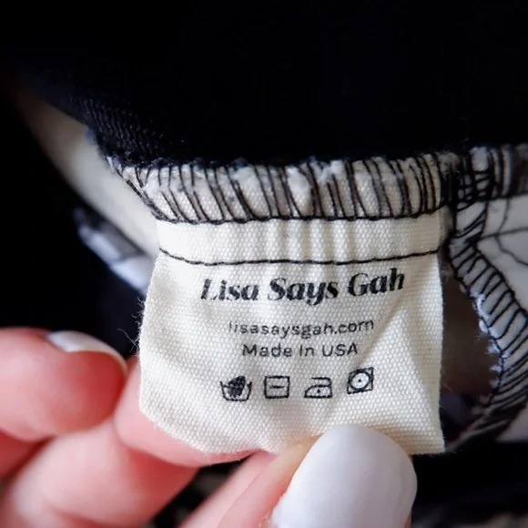 sold- LISA SAYS GAH! Robyn Jeans in Black Daisy Check - Picture 12 of 13